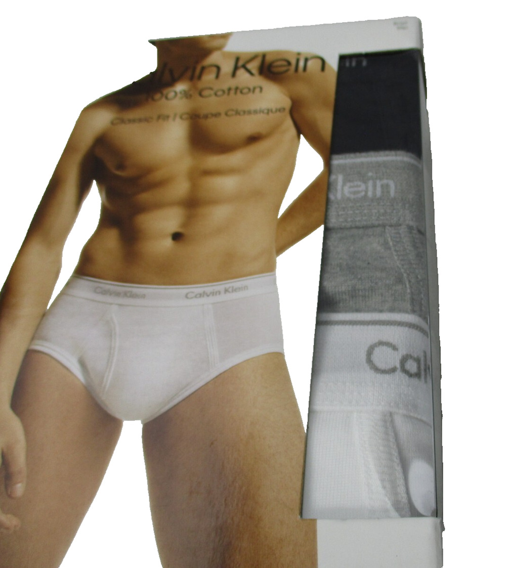 Calvin Klein CK Cotton Stretch Classic Fit 3 Pack Brief Mens Size 2XL Black